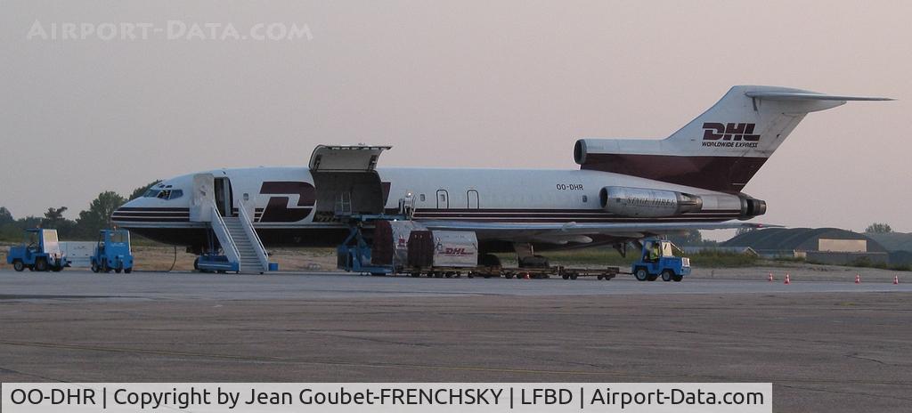 OO-DHR, 1967 Boeing 727-35(F) C/N 19834, au parking fret