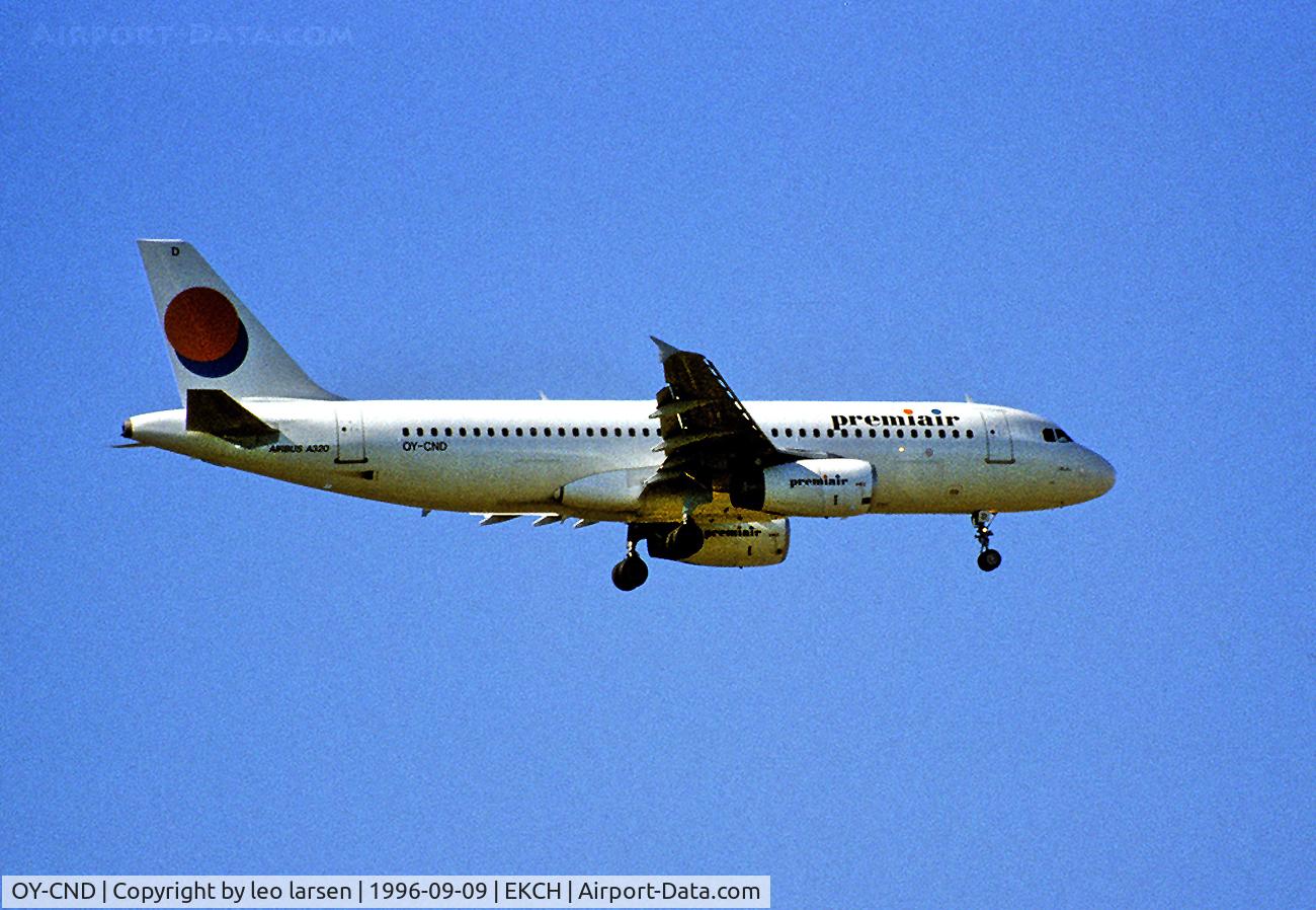 OY-CND, 1991 Airbus A320-231 C/N 163, CPH Kastrup Copenhagen 9.9.96