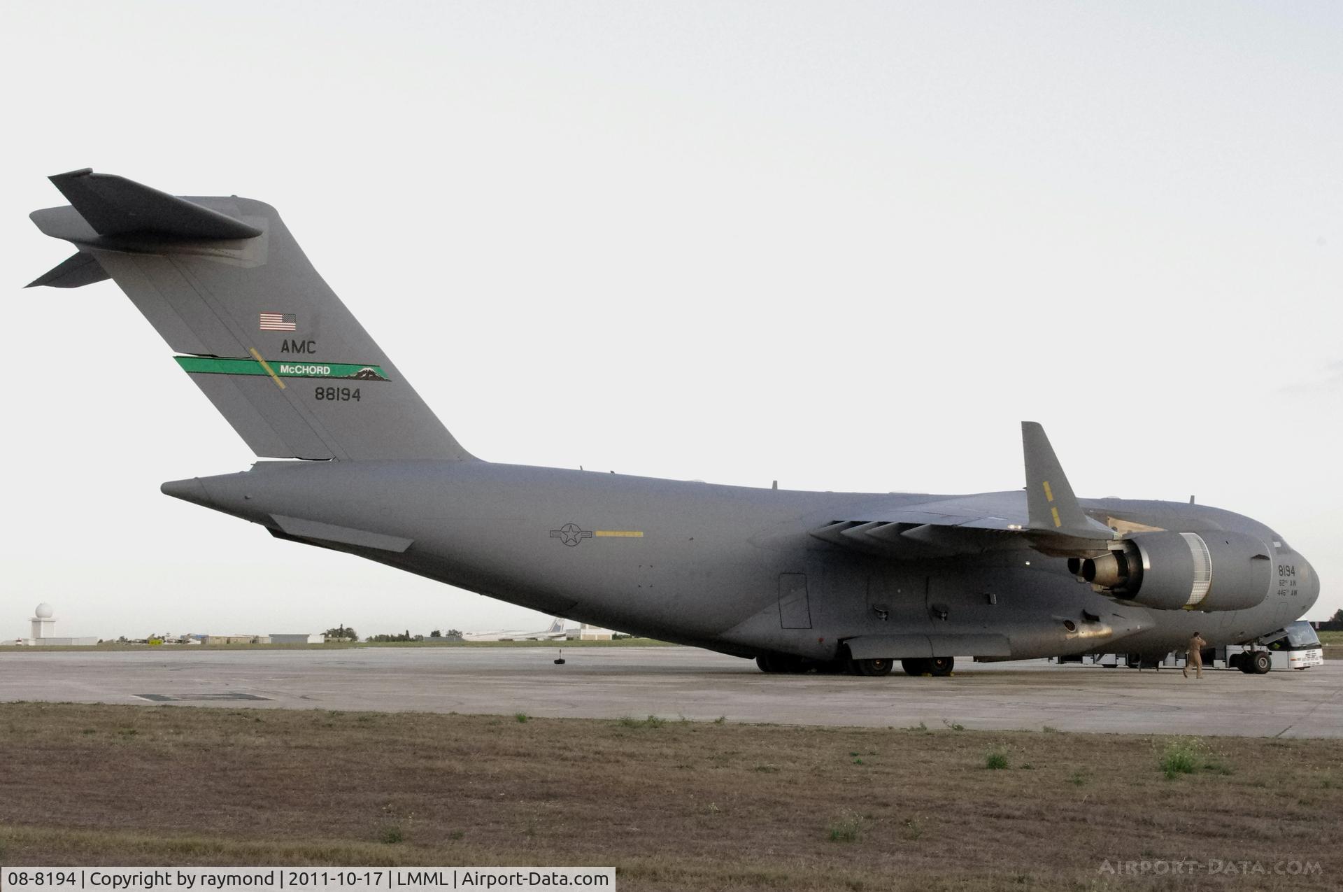 08-8194, 2008 Boeing C-17A Globemaster III C/N P-194, C17 08-8194 USAF
