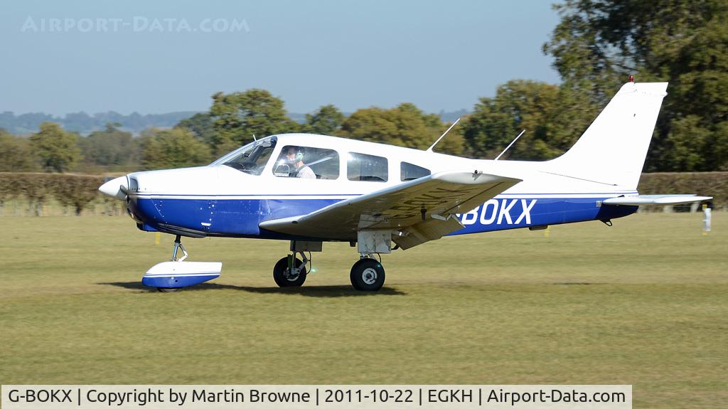 G-BOKX, 1978 Piper PA-28-161 Cherokee Warrior II C/N 28-7816680, SHOT AT HEADCORN