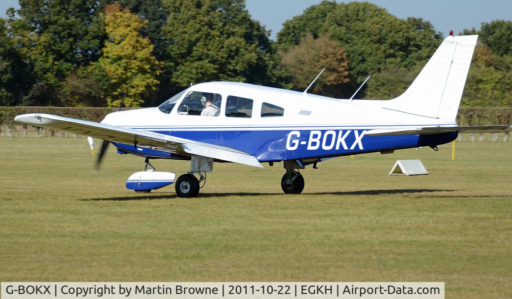 G-BOKX, 1978 Piper PA-28-161 Cherokee Warrior II C/N 28-7816680, SHOT AT HEADCORN
