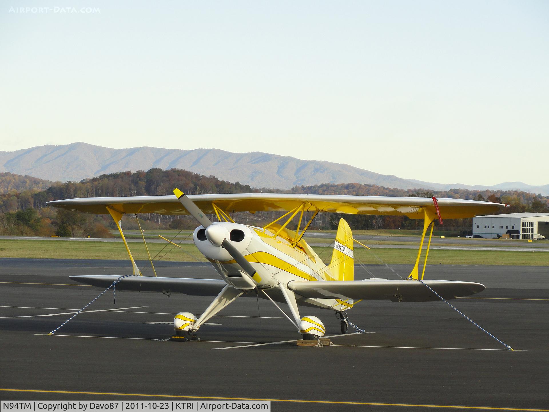 N94TM, 1993 Stolp SA-300 Starduster Too C/N M001, Parked at Tri-Cities Airport (KTRI) in Blountville, TN on October 23, 2011.