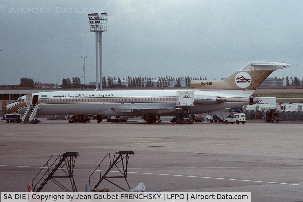 5A-DIE, 1976 Boeing 727-2L5 C/N 21230, LYBIAN ARAB AIRLINES Orly sud