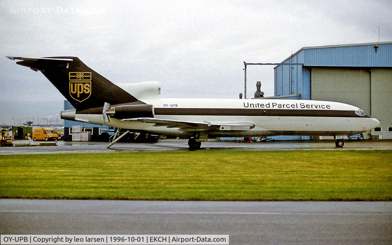OY-UPB, 1968 Boeing 727-180C C/N 19874, CPH Copenhagen Denmark 1.10.96