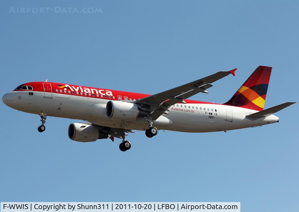 F-WWIS, 2011 Airbus A320-214 C/N 4891, C/n 4891 - To be PR-AVP - First A320 for Avianca Brasil