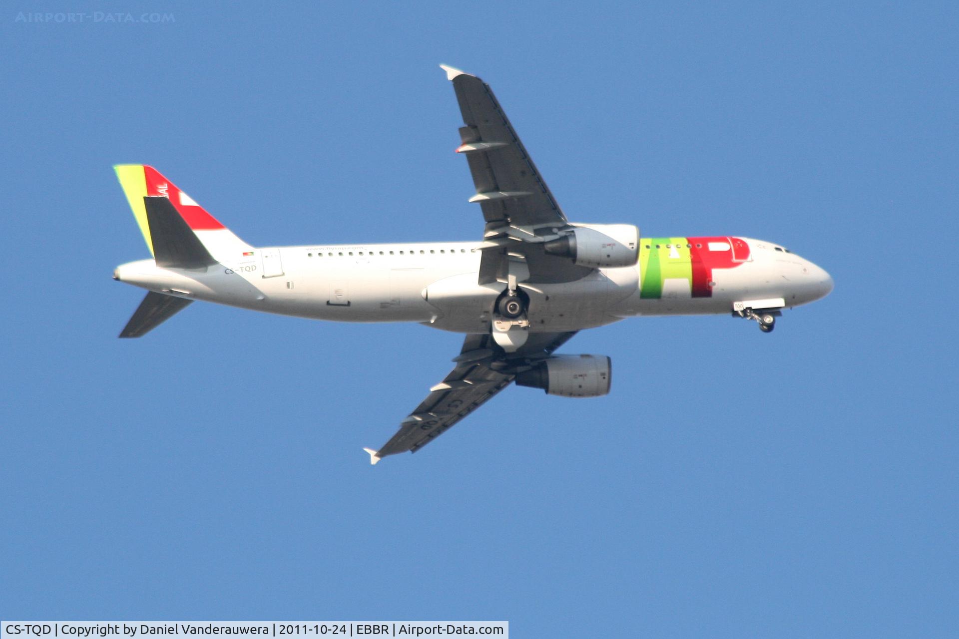 CS-TQD, 1999 Airbus A320-214 C/N 0870, Flight TP608 on approach to RWY 07L