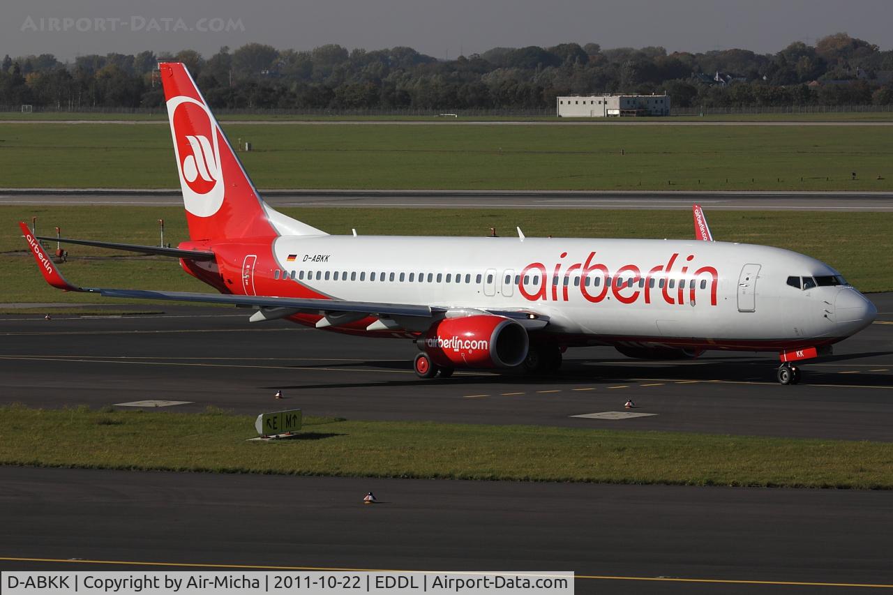 D-ABKK, 2010 Boeing 737-86J C/N 37753, Air Berlin, Boeing 737-86J (WL), CN: 37753/3261