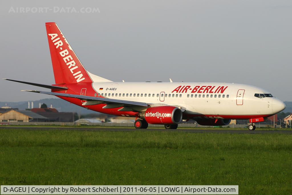 D-AGEU, 1998 Boeing 737-75B C/N 28104, D-AGEU