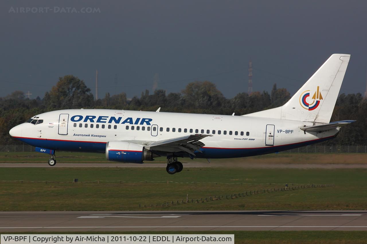 VP-BPF, 1992 Boeing 737-5H6 C/N 26446, Orenair, Boeing 737-5H6, CN: 26446/2358