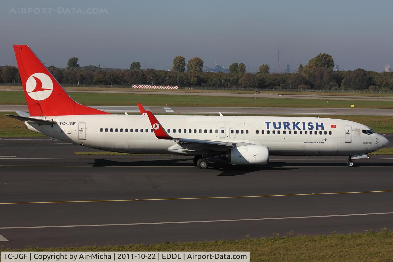 TC-JGF, 2002 Boeing 737-8F2 C/N 29790, Turkish Airlines, Boeing 737-8F2 (WL), CN: 29790/1088, Name: Ardahan
