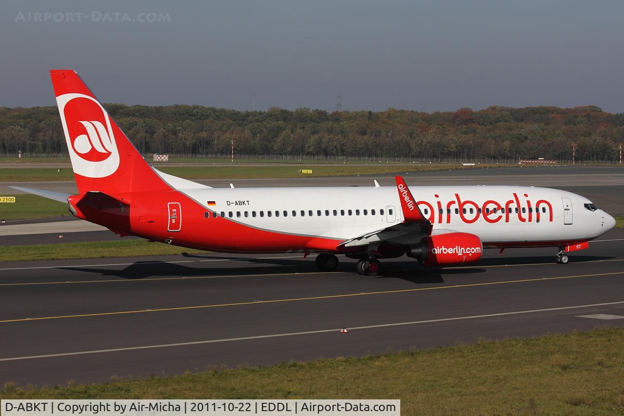 D-ABKT, 2011 Boeing 737-86J C/N 36881, Air Berlin, Boeing 737-86J (WL), CN: 36881/3671