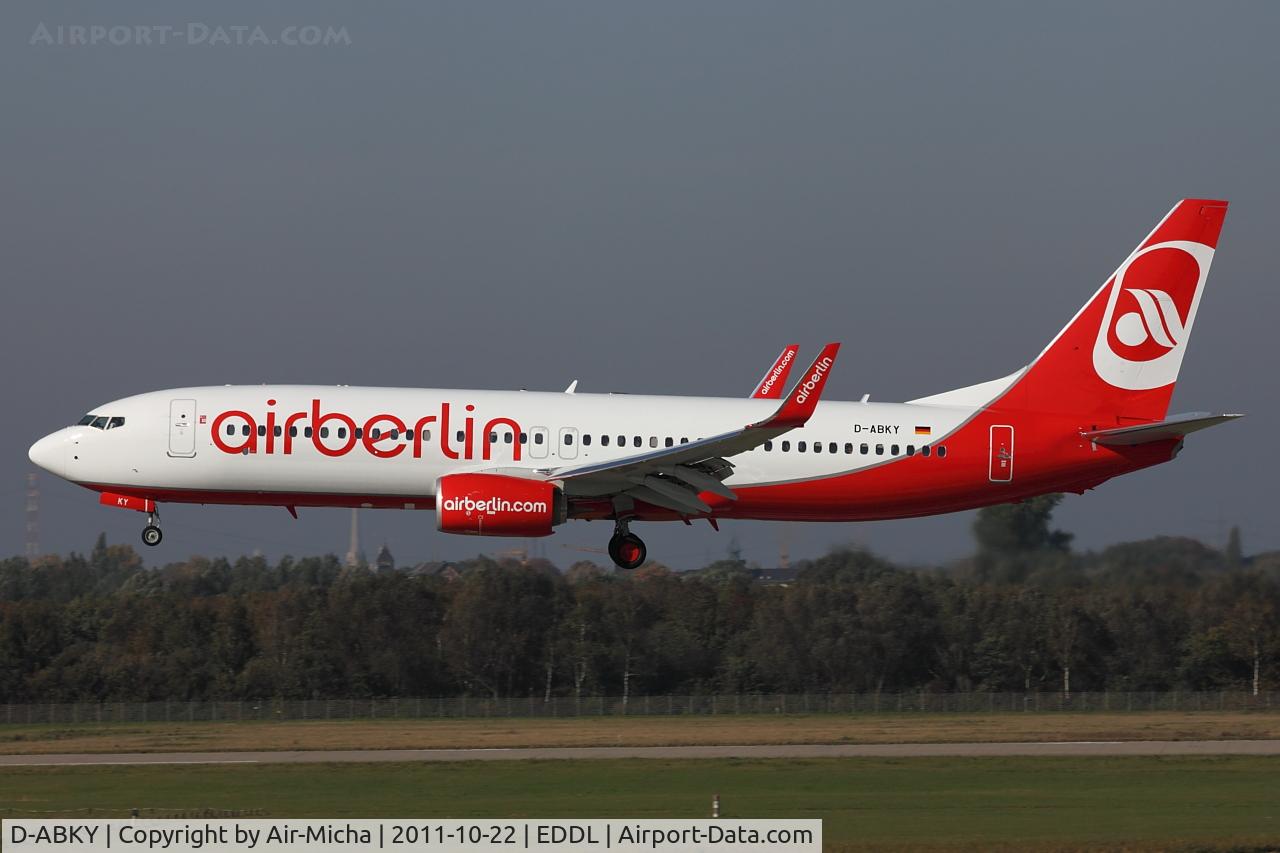 D-ABKY, 2011 Boeing 737-86J C/N 36886, Air Berlin, Boeing 737-86J (WL), CN: 36886/3777