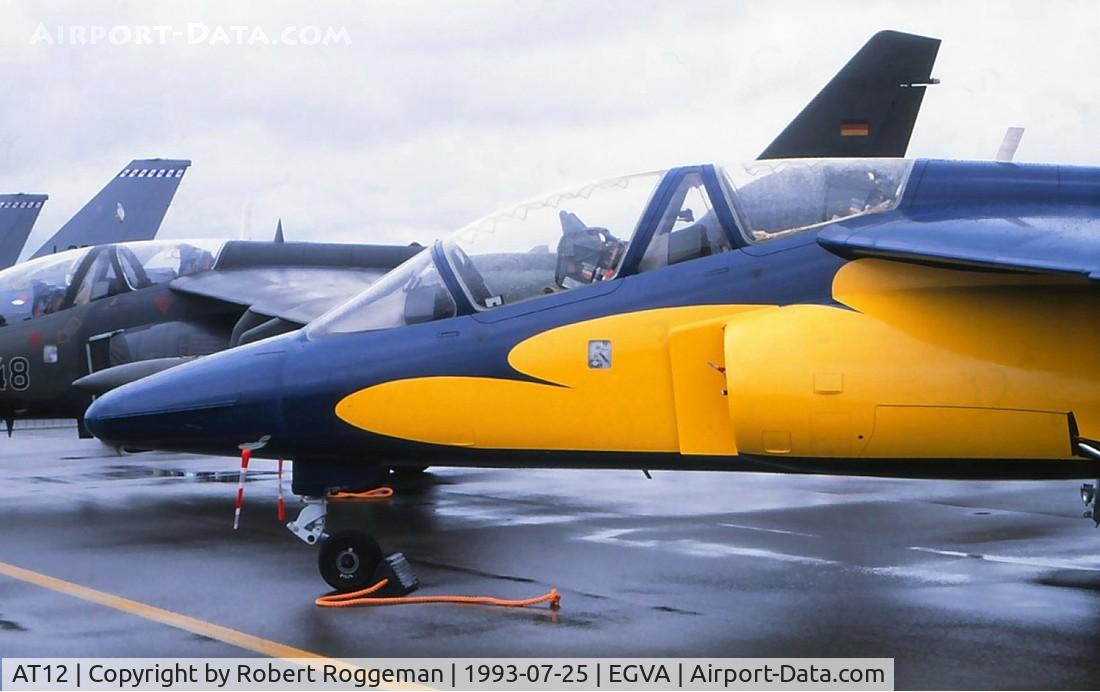 AT12, Dassault-Dornier Alpha Jet 1B C/N B12/1036, BATBIRD.75 YEARS 11 SQUADRON.