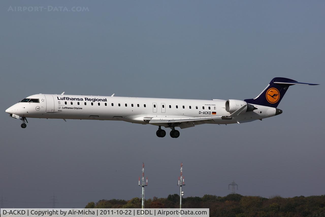 D-ACKD, 2006 Bombardier CRJ-900LR (CL-600-2D24) C/N 15080, Lufthansa CityLine, Canadair CL-600-2D24 Regional Jet CRJ-900LR, CN: 15080, Name: Wittlich