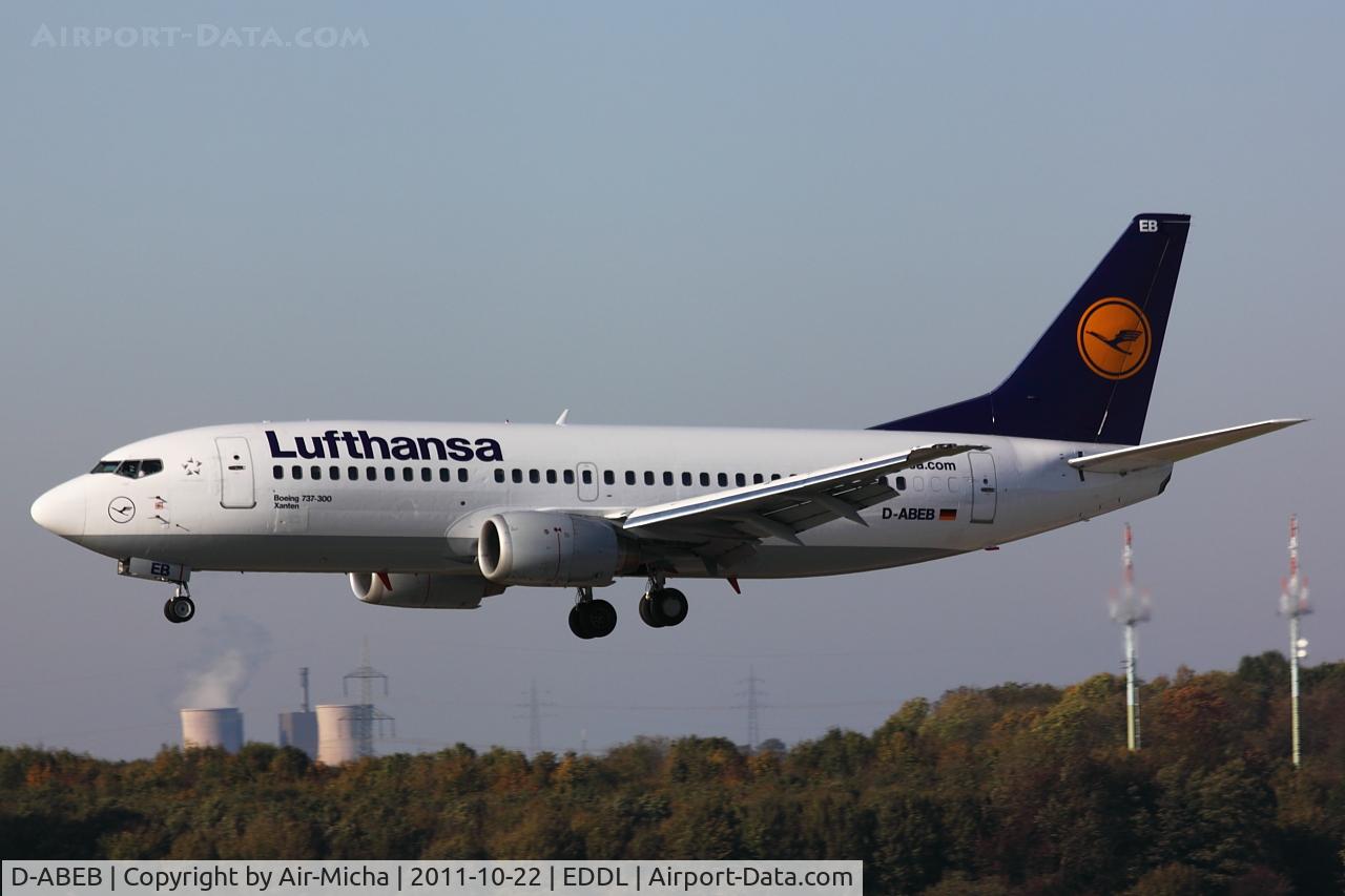 D-ABEB, 1991 Boeing 737-330 C/N 25148, Lufthansa, Boeing 737-330, CN: 25148/2077, Name: Xanten