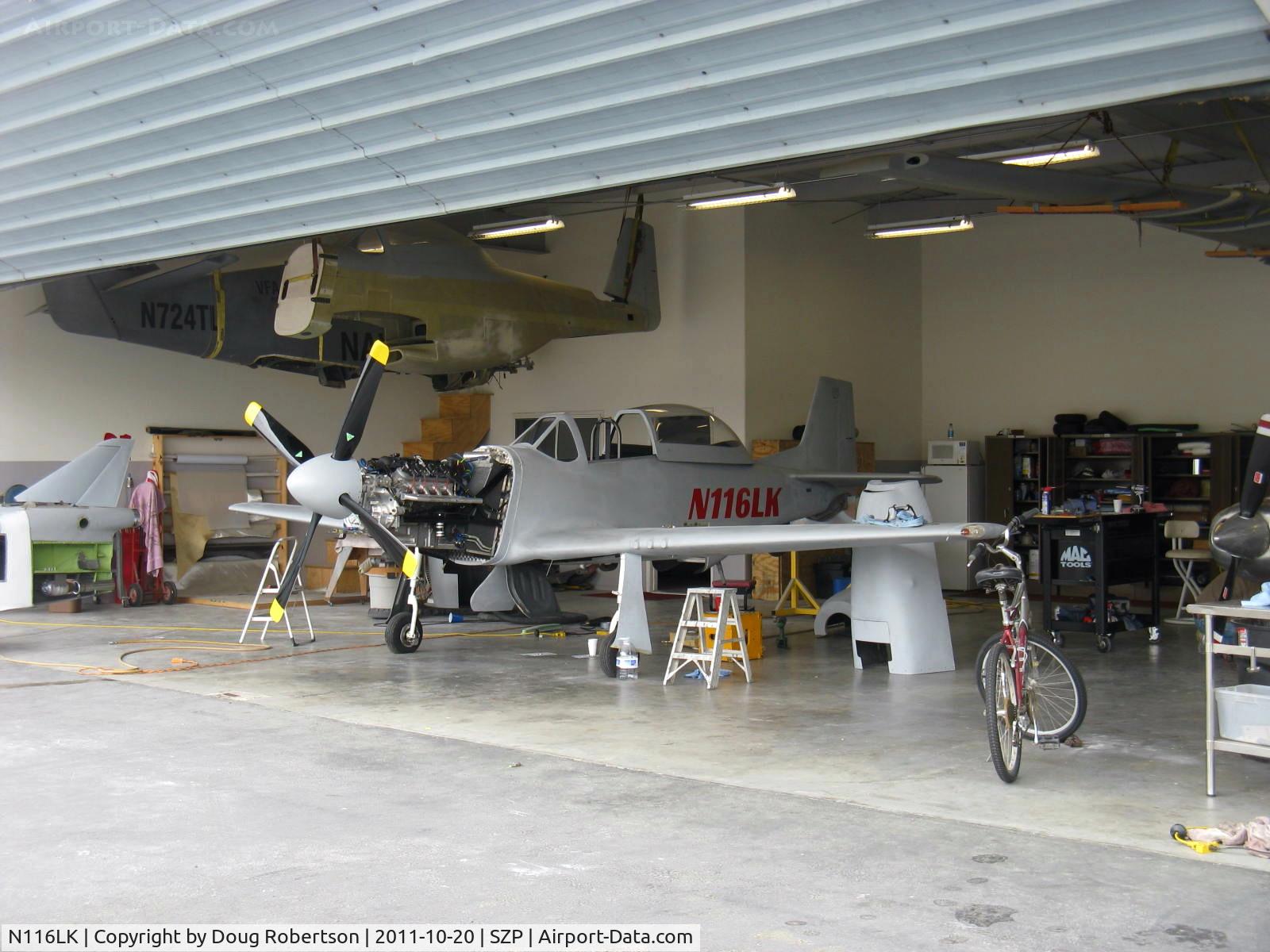 N116LK, North American P-51 Mustang 70% Replica C/N 12, 2011 Ketterling Fighter Escort Wings, Ltd. P-51D MUSTANG, 70% scale, Corvette LS-1 320 Hp with radiator and 1.61/1 PSRU, in-build