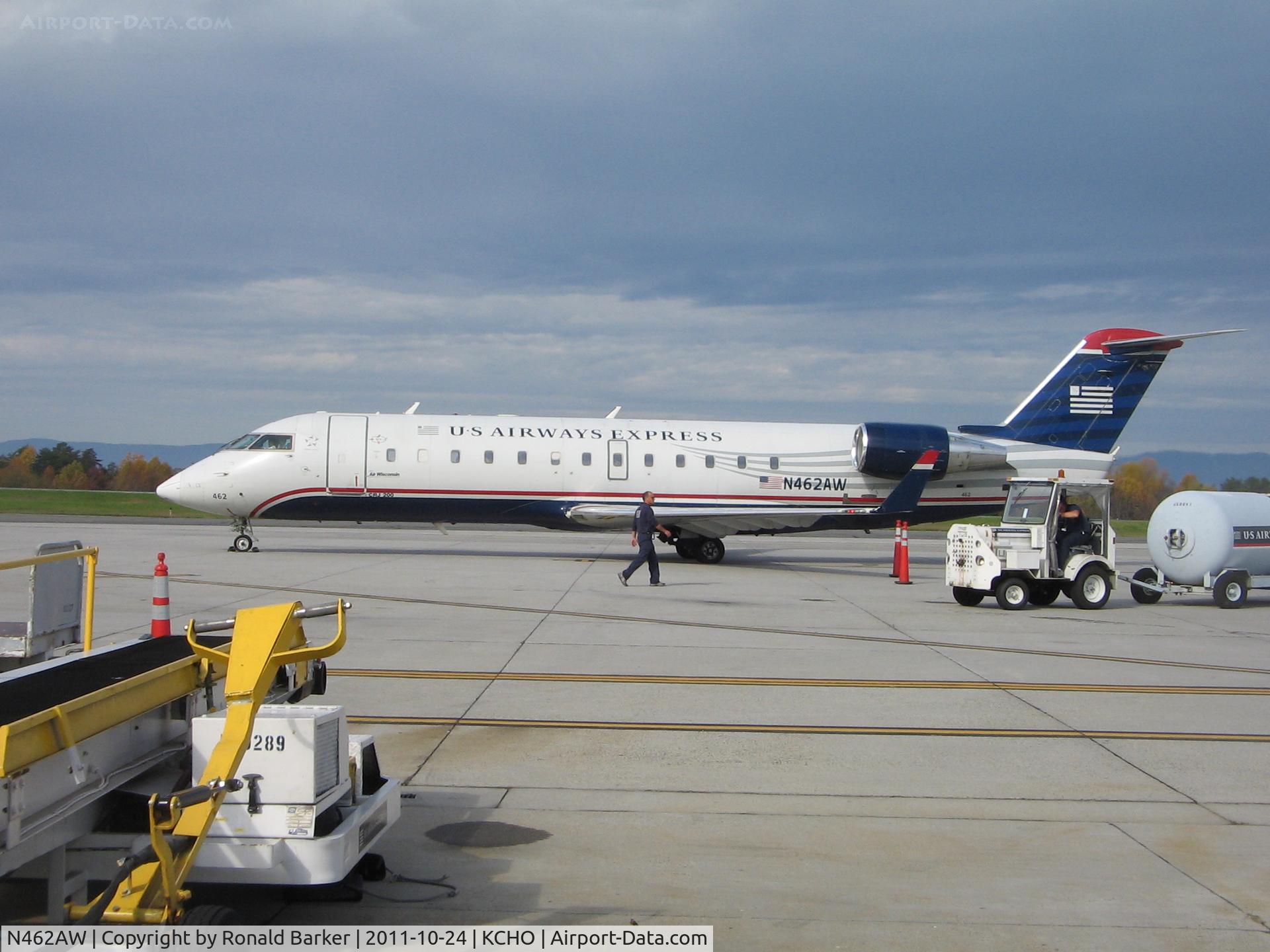 N462AW, 2003 Bombardier CRJ-200LR (CL-600-2B19) C/N 7875, CHO, VA