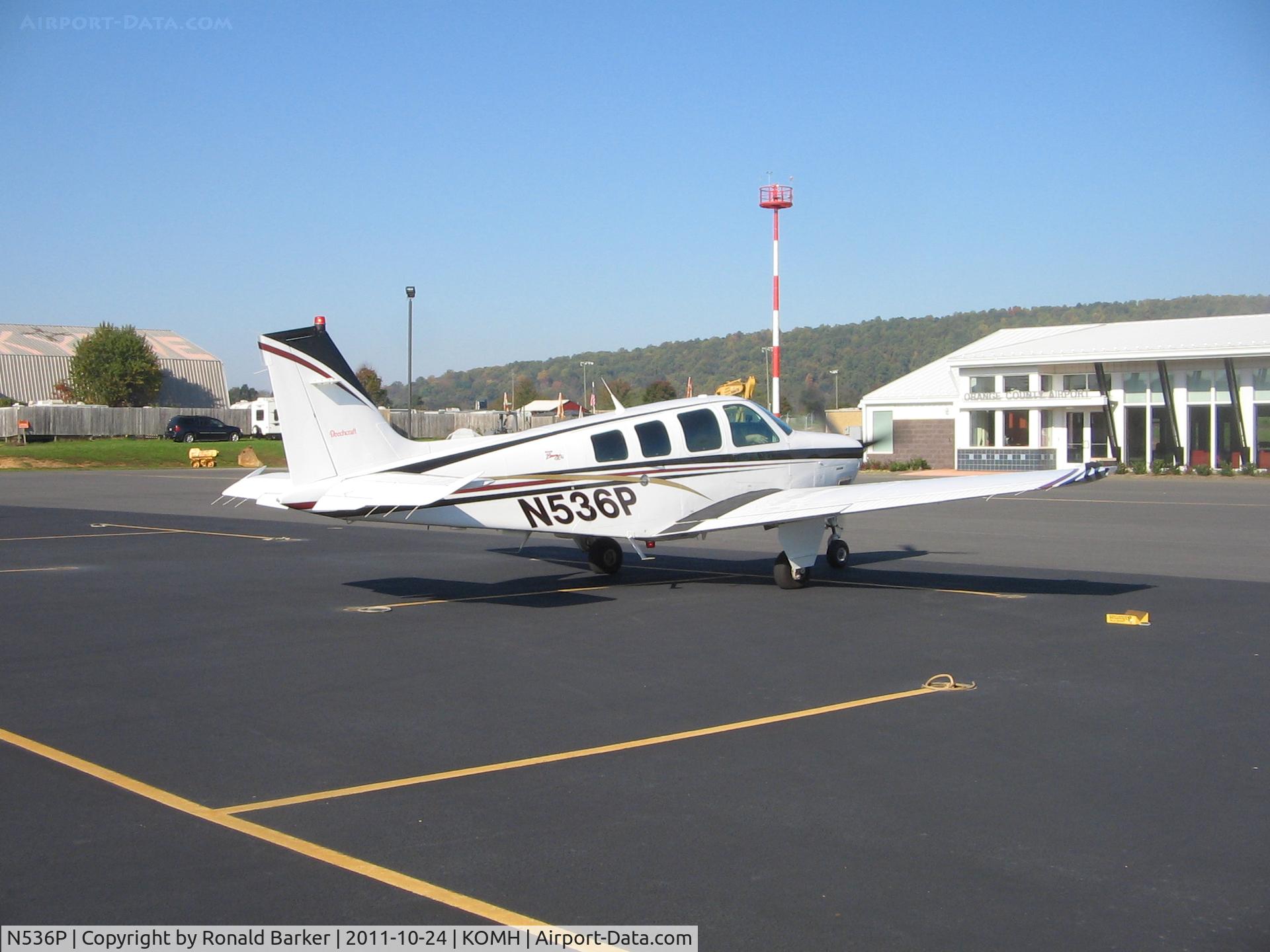 N536P, 1998 Raytheon Aircraft Company A36 Bonanza C/N E3197, Orange