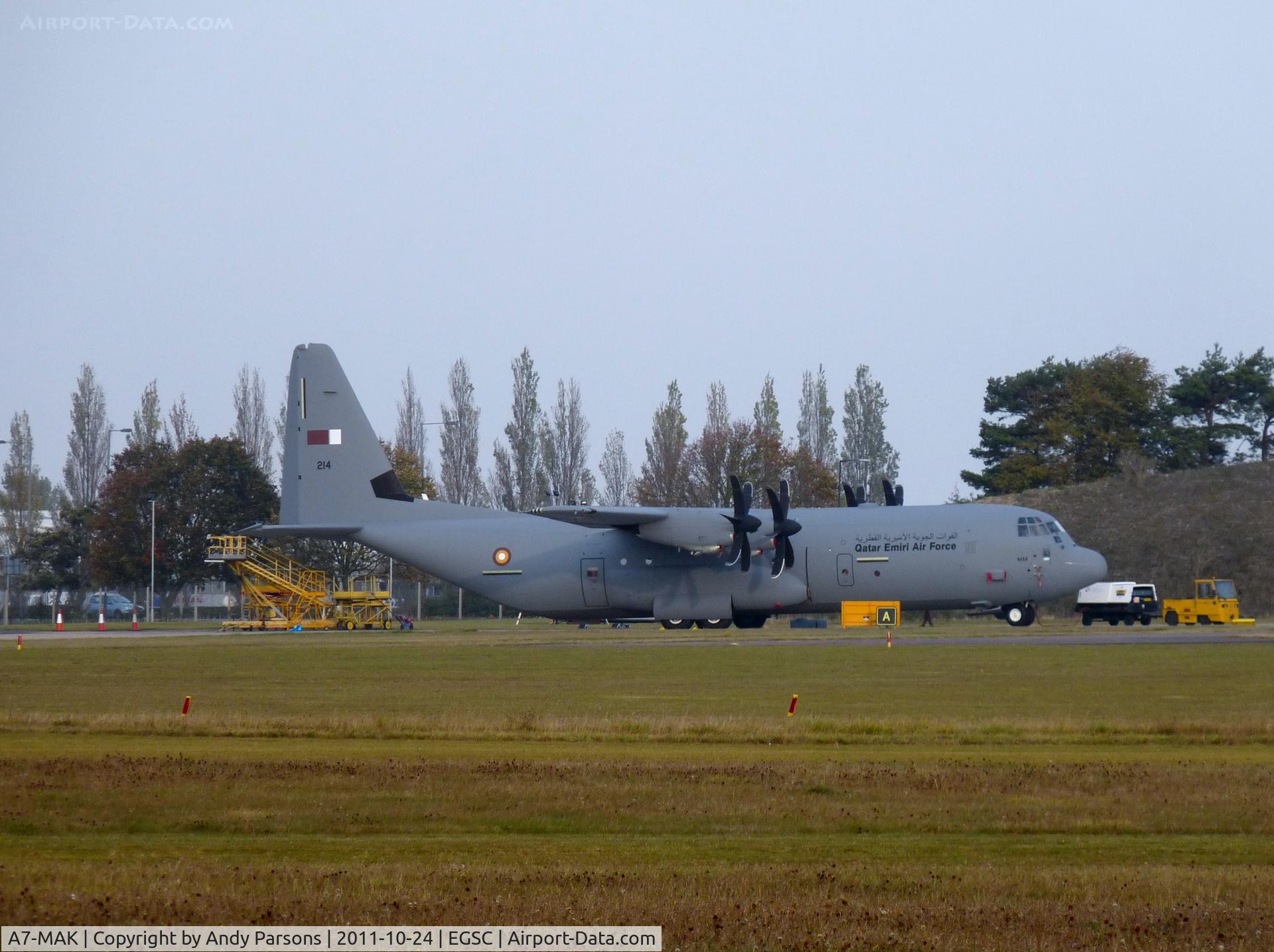 A7-MAK, 2011 Lockheed Martin C-130J-30 Super Hercules C/N 382-5669, One of three new Quatar C130 delivered through Cambridge