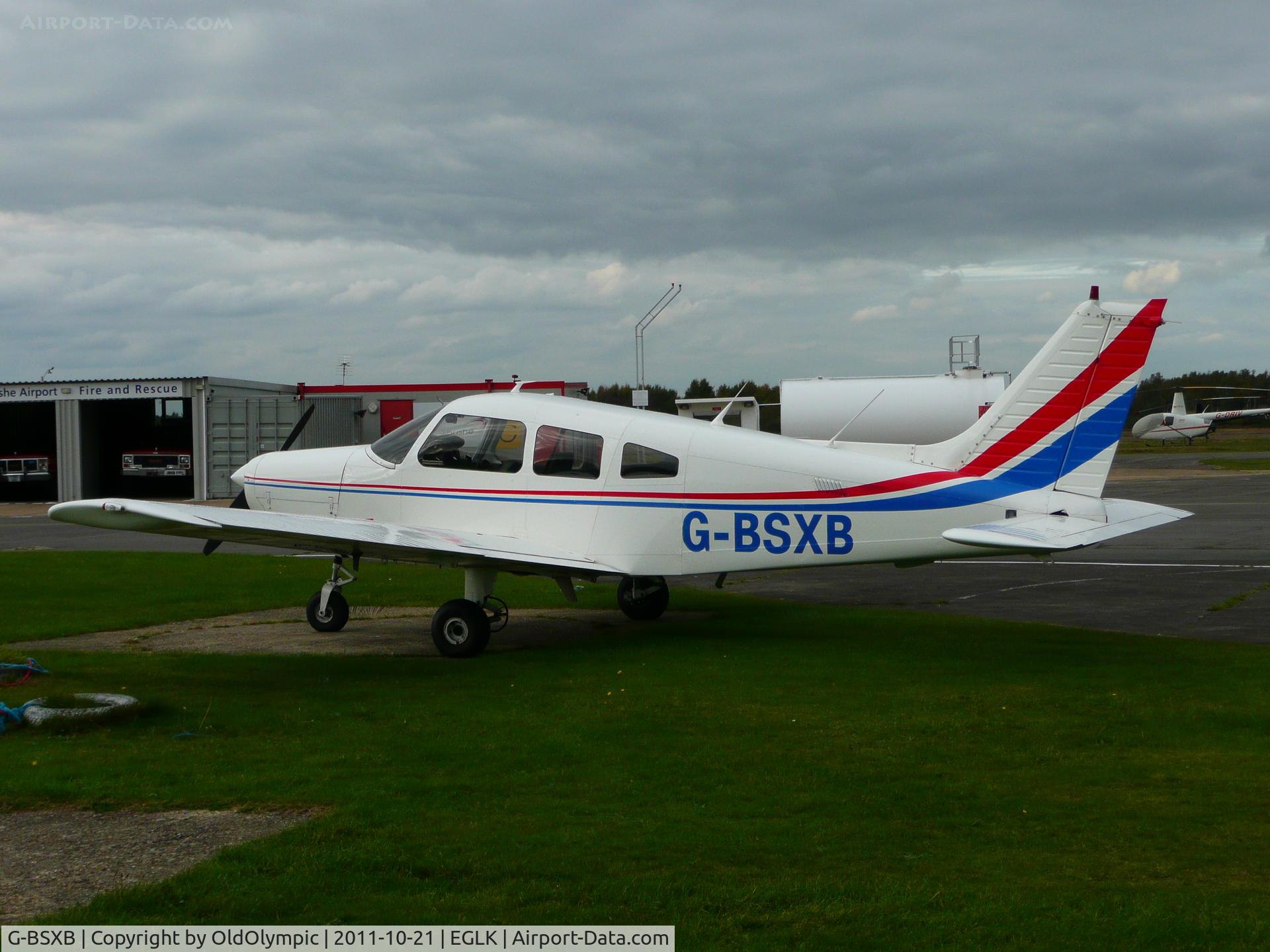 G-BSXB, 1984 Piper PA-28-161 Cherokee Warrior II C/N 28-8416125, Visiting Blackbushe 21OCT11