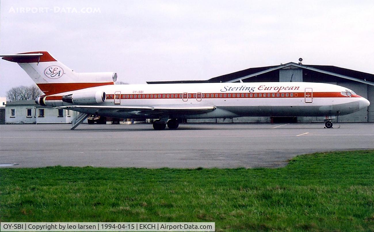 OY-SBI, 1983 Boeing 727-270 C/N 23052, CPH Kastrup Copenhagen 15.4.96