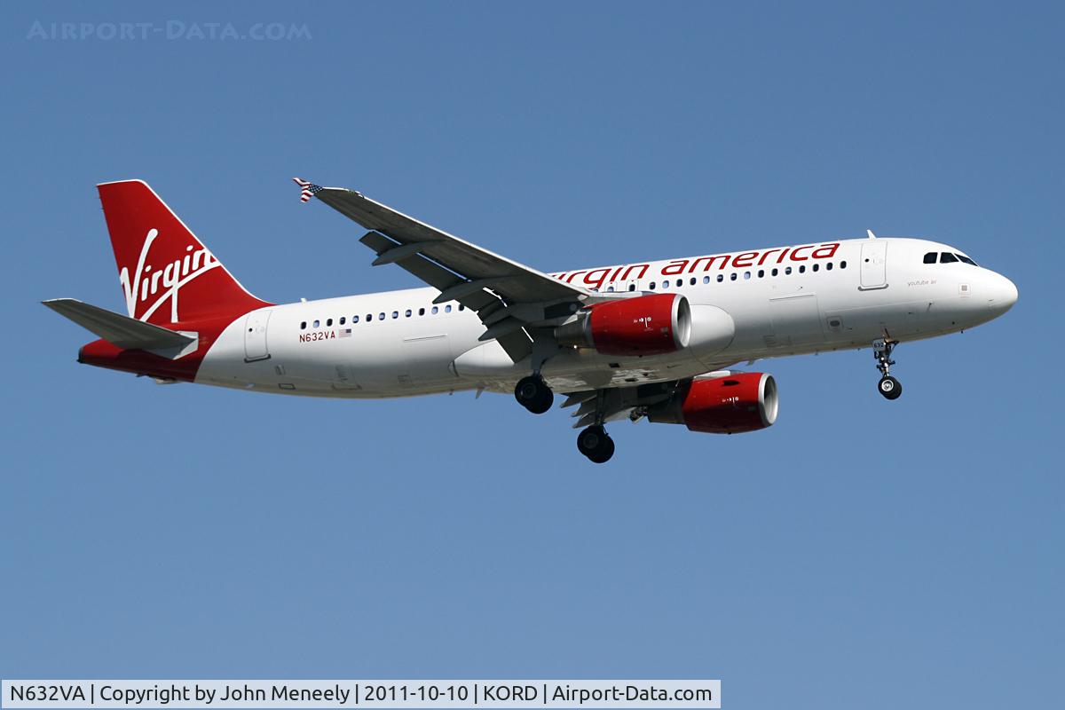 N632VA, 2007 Airbus A320-214 C/N 3155, Short final