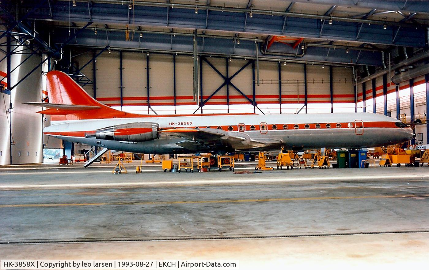 HK-3858X, 1966 Sud Aviation SE-210 Caravelle 10B3 Super B C/N 212, CPH 27.8.93 ex OY-STC Sterling AW.