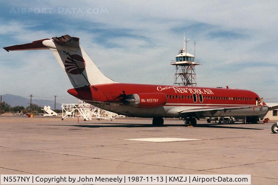 N557NY, 1970 Douglas DC-9-32 C/N 47424, In hybrid Continental/New York Air livery.