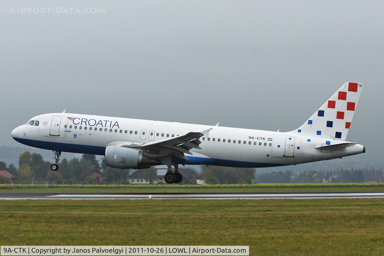 9A-CTK, 2000 Airbus A320-214 C/N 1237, Croatia Airlines Airbus A320-214 landing in LOWL/LNZ