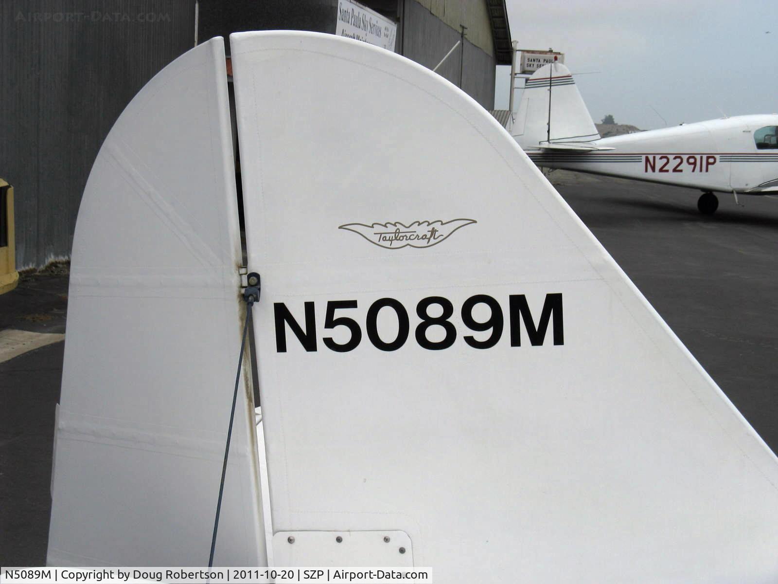 N5089M, 1946 Taylorcraft BC12-D C/N 10389, 1946 Taylorcraft BC12-D, Continental A&C65 65 Hp, logo
