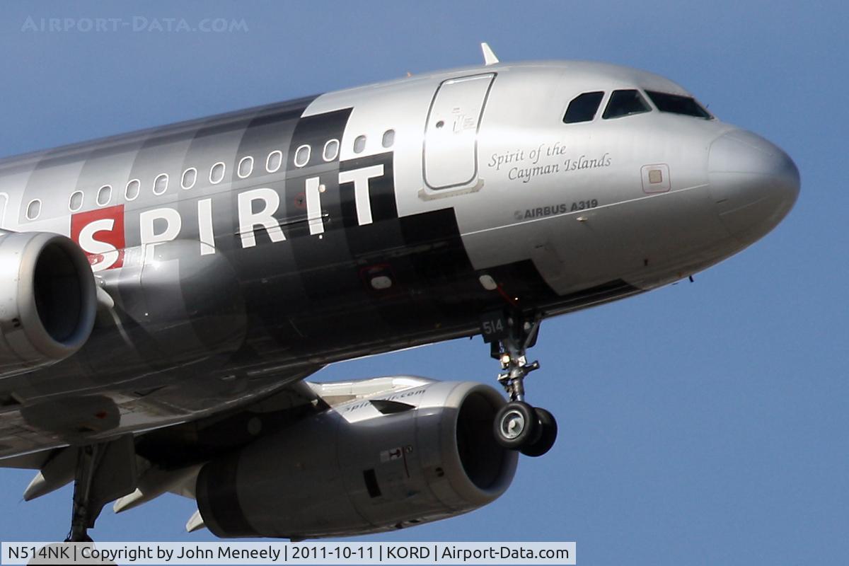 N514NK, 2006 Airbus A319-132 C/N 2679, Short final