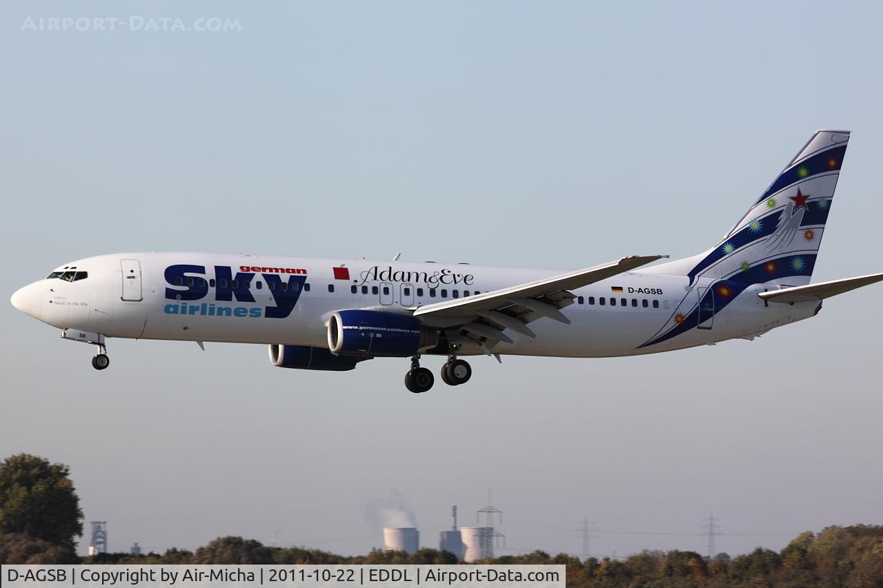 D-AGSB, 2000 Boeing 737-883 C/N 30194, German Sky Airlines, Boeing 737-883, CN: 30194/0666