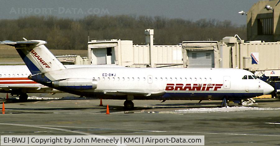 EI-BWJ, 1964 BAC 111-201AC One-Eleven C/N BAC.009, Photo taken in March 1990 when this One Eleven was still in service.