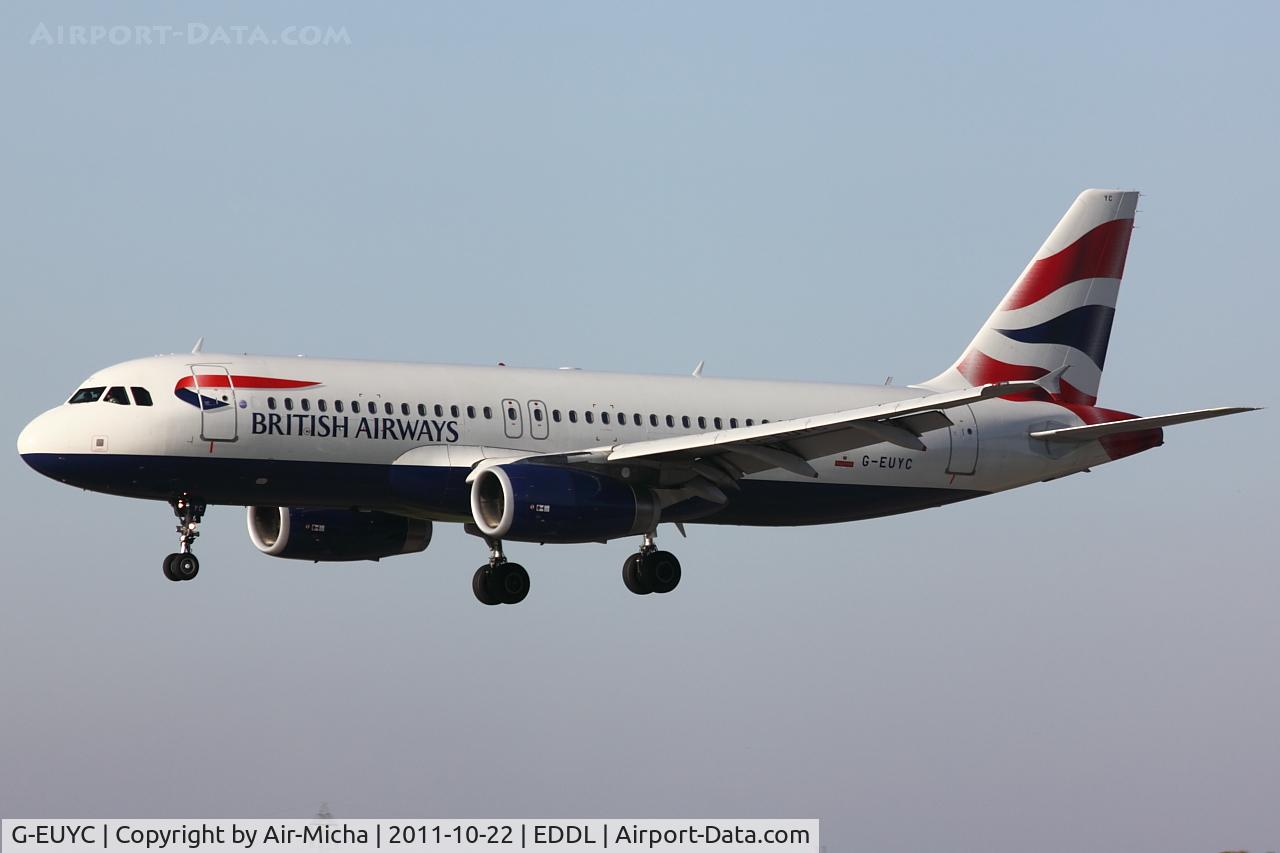 G-EUYC, 2008 Airbus A320-232 C/N 3721, British Airways, Airbus A320-232, CN: 3721