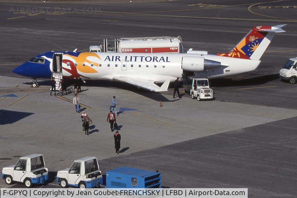 F-GPYQ, 1996 Bombardier CRJ-100ER (CL-600-2B19) C/N 7144, Bordeaux/Nice