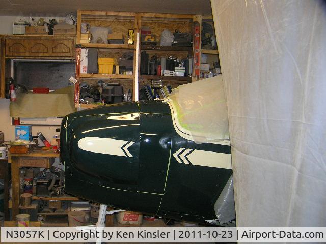 N3057K, 1946 Culver V C/N V-276, Coweling painted forest green and sun valley ivory stripe