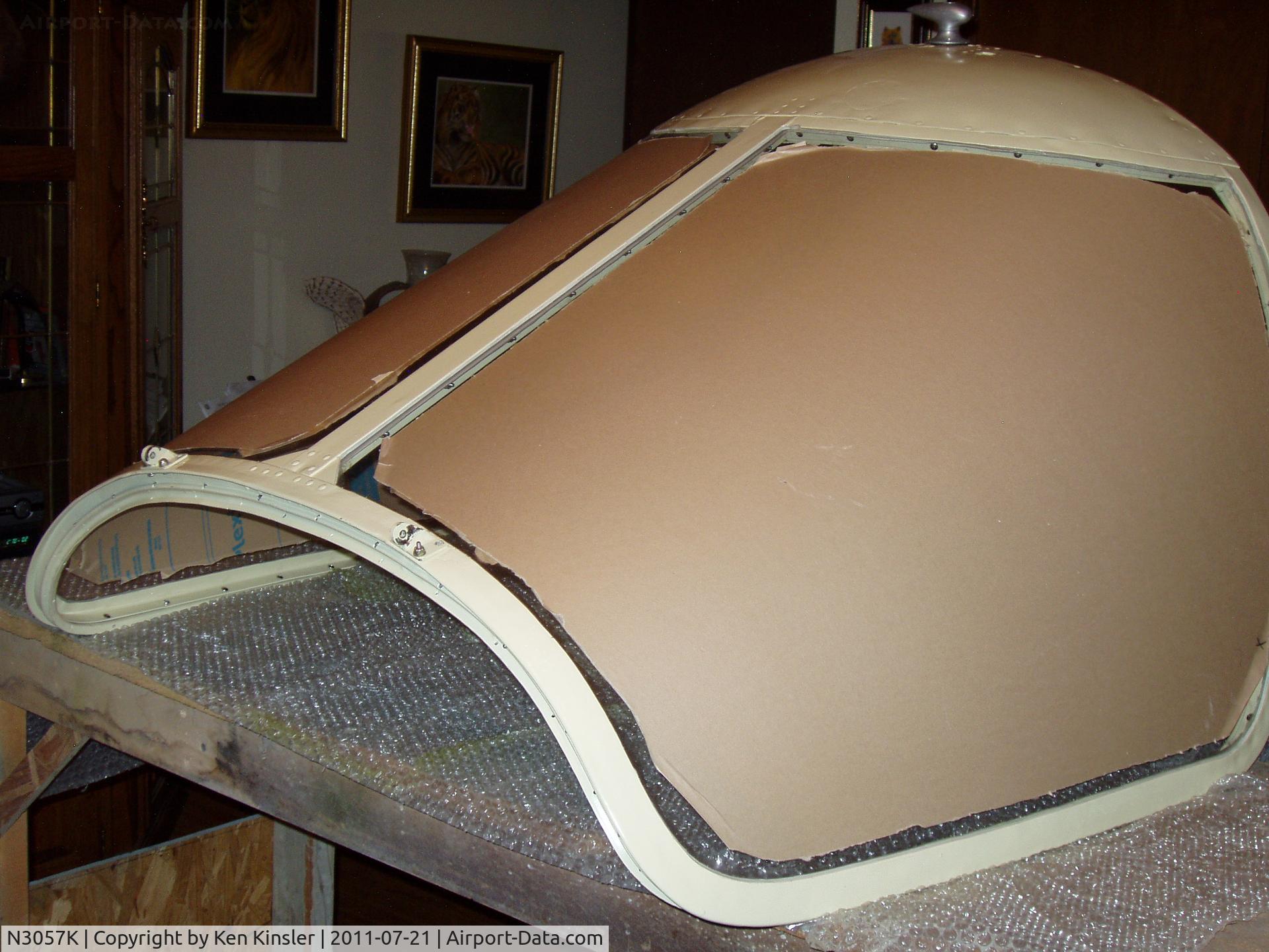 N3057K, 1946 Culver V C/N V-276, New glass in hinged canopy