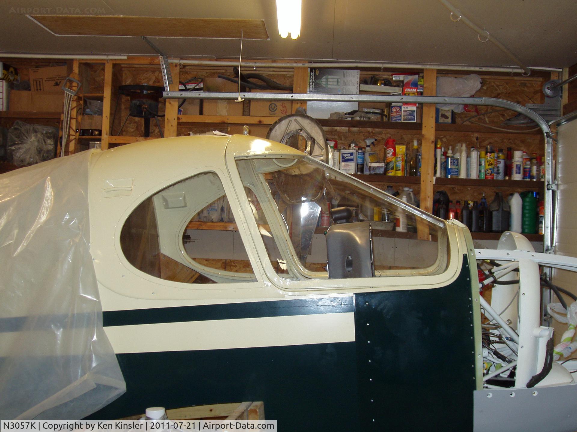 N3057K, 1946 Culver V C/N V-276, New glass in canopy