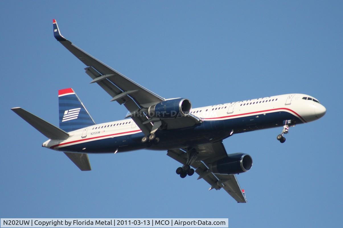 N202UW, 1995 Boeing 757-2B7 C/N 27811, US Airways 757