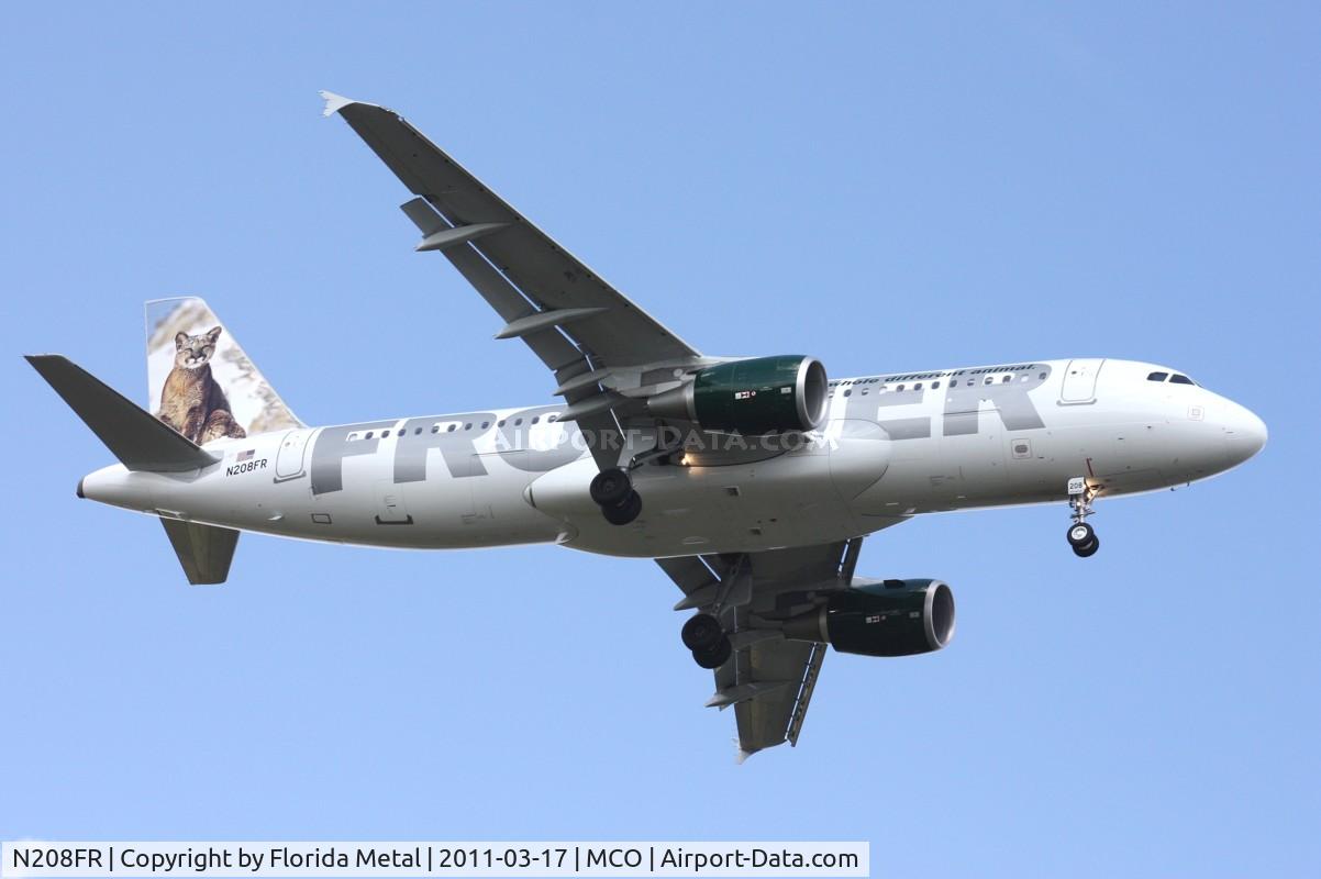 N208FR, 2011 Airbus A320-214 C/N 4562, Charlie the Cougar