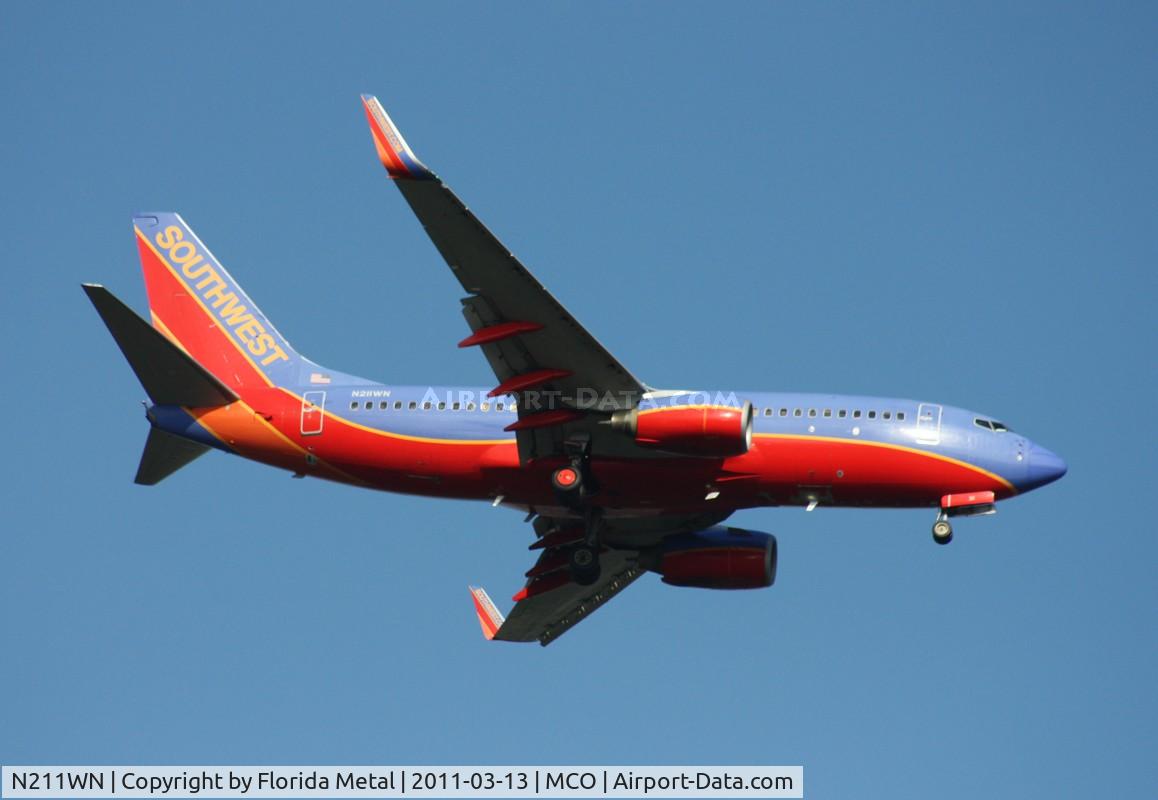 N211WN, 2005 Boeing 737-7H4 C/N 34163, Southwest 737