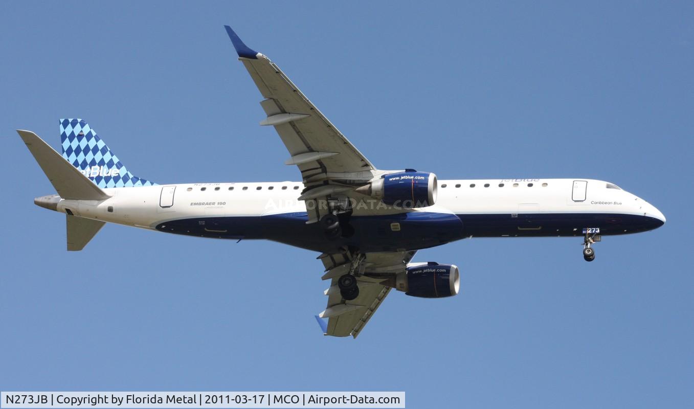 N273JB, 2007 Embraer ERJ-190-100 IGW 190AR C/N 19000073, 