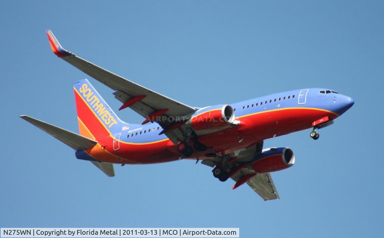 N275WN, 2007 Boeing 737-7H4 C/N 36153, Southwest 737
