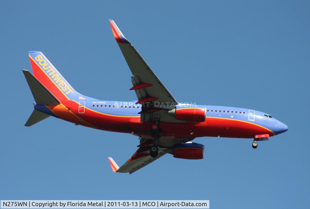 N275WN, 2007 Boeing 737-7H4 C/N 36153, Southwest 737