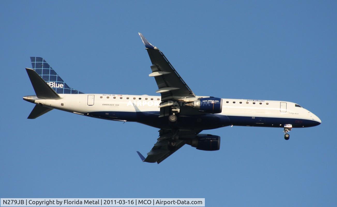 N279JB, 2007 Embraer 190AR (ERJ-190-100IGW) C/N 19000090, Indigo Blue
