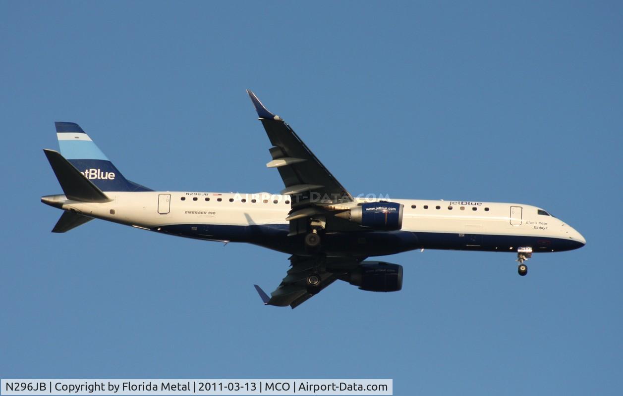 N296JB, Embraer ERJ-190-100 IGW 190AR C/N 19000219, 