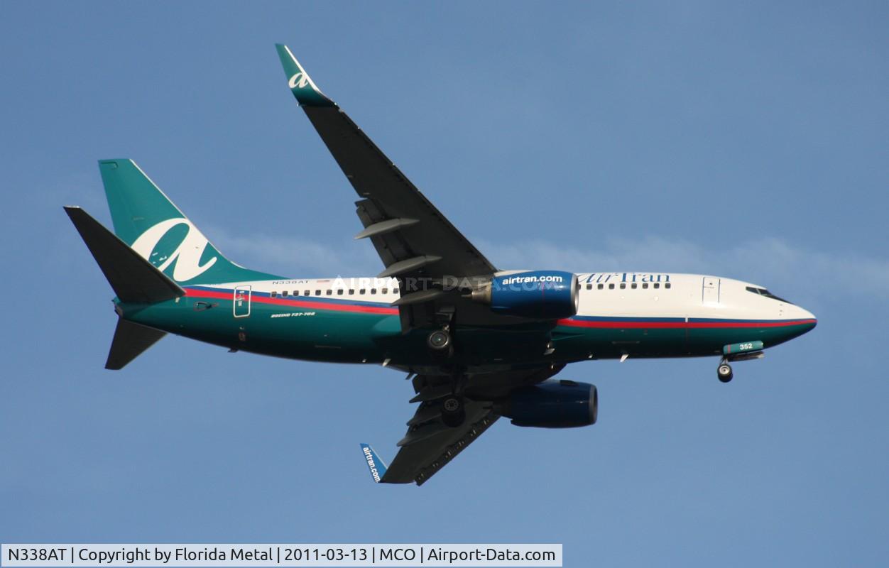 N338AT, 2008 Boeing 737-7BD C/N 33943, Air Tran 737