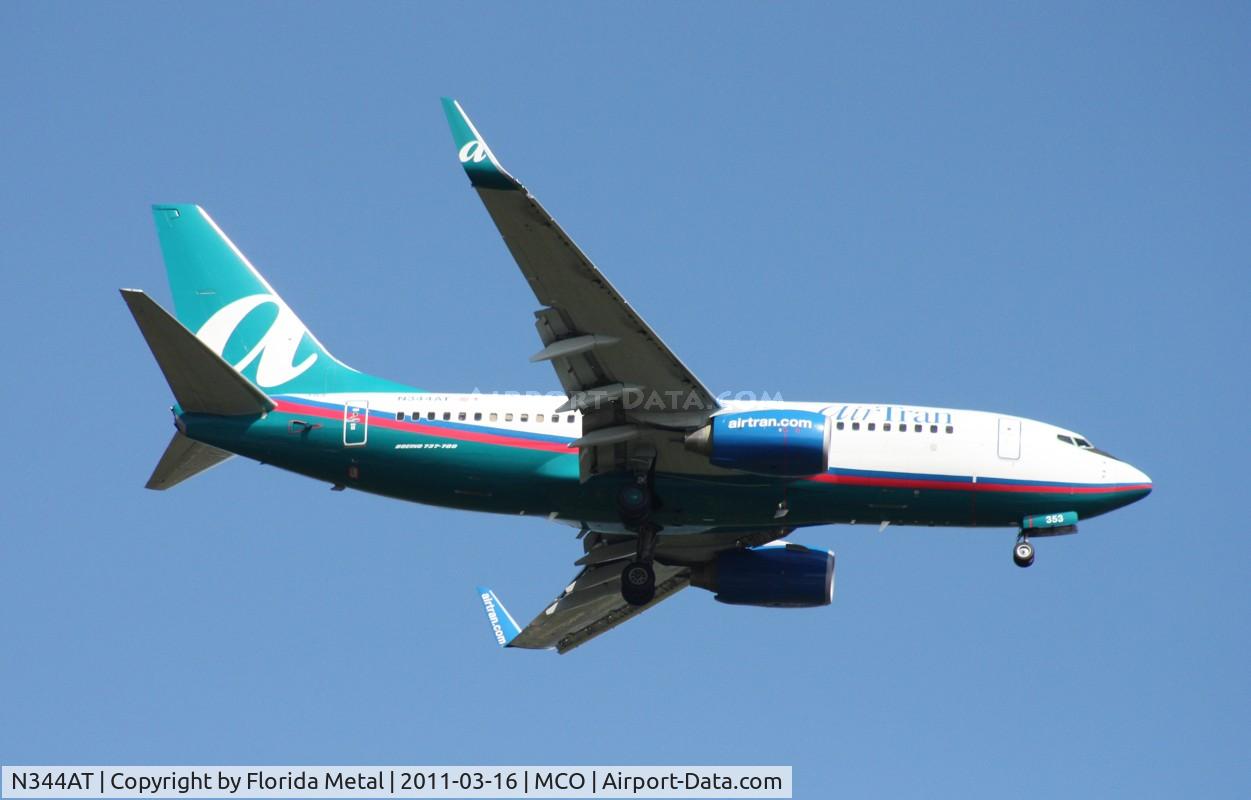 N344AT, 2008 Boeing 737-7BD C/N 36718, Air Tran 737