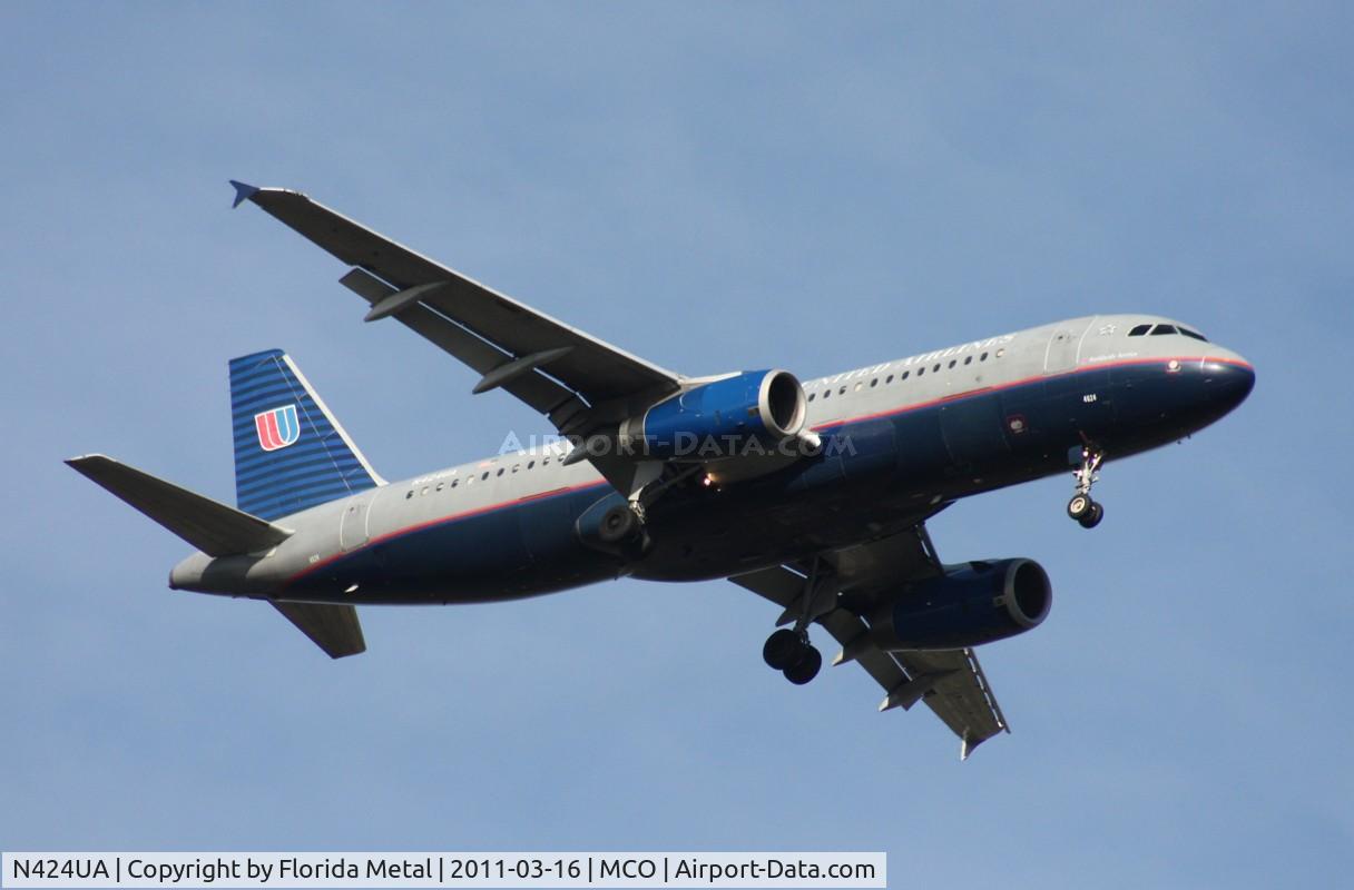 N424UA, 1995 Airbus A320-232 C/N 506, United A320