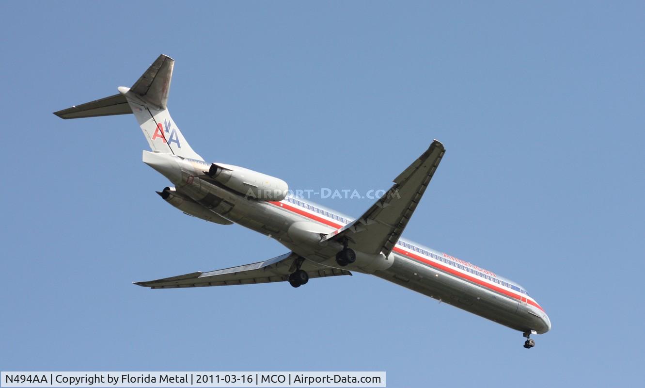 N494AA, 1989 McDonnell Douglas MD-82 (DC-9-82) C/N 49732, American MD-82
